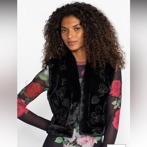 NWT Jade by Johnny Was - Rachella Vest - Bethanie, black, size S